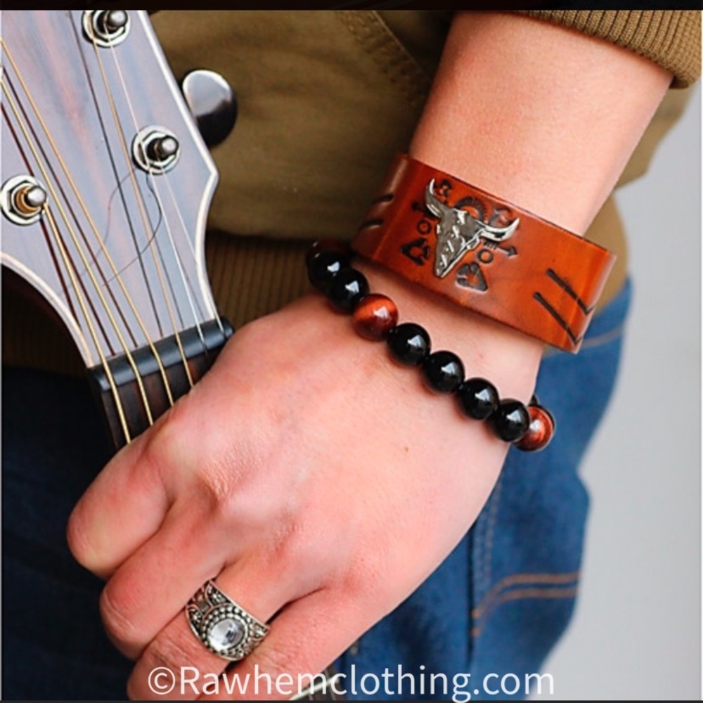 Bullhead Leather Cuff